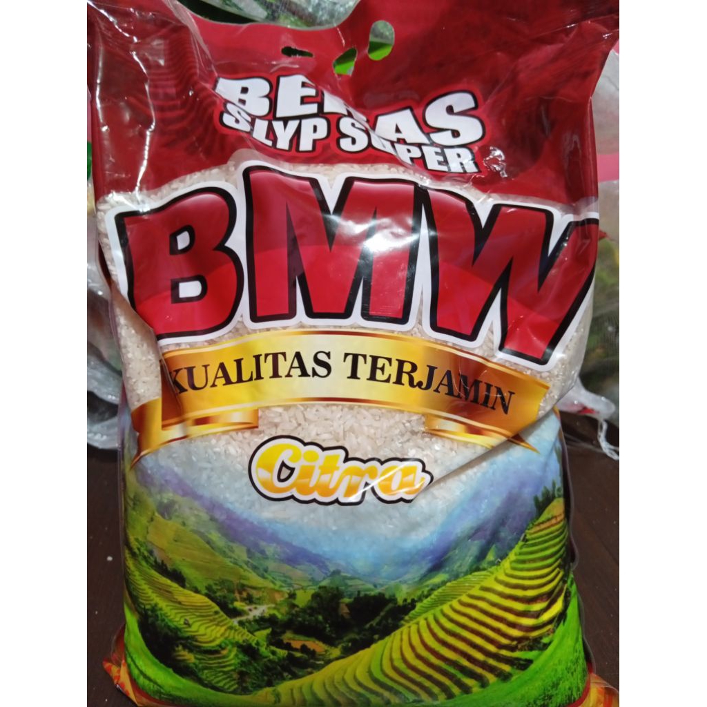 beras bmw beras 5liter beras murah asli beras pulen