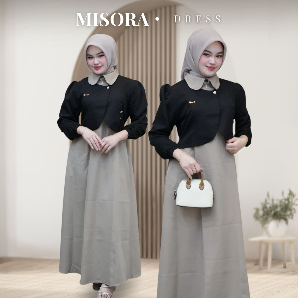 Misora Dress - Gamis Rompi Fashion Wanita Muslim Panjang