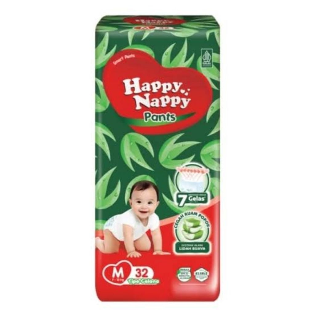 Pampers Happy Nappy Pants M32//L28//XL24