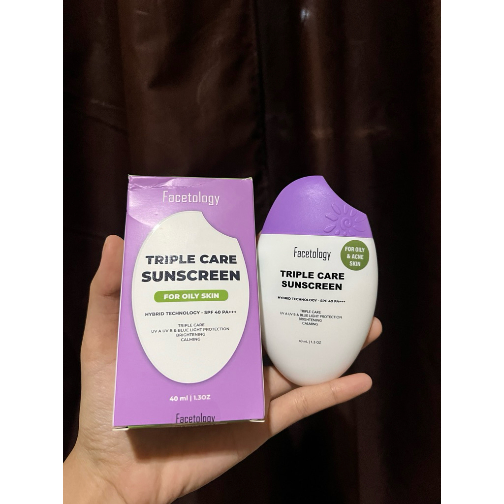 facetology Sunscreen oily&acne preloved
