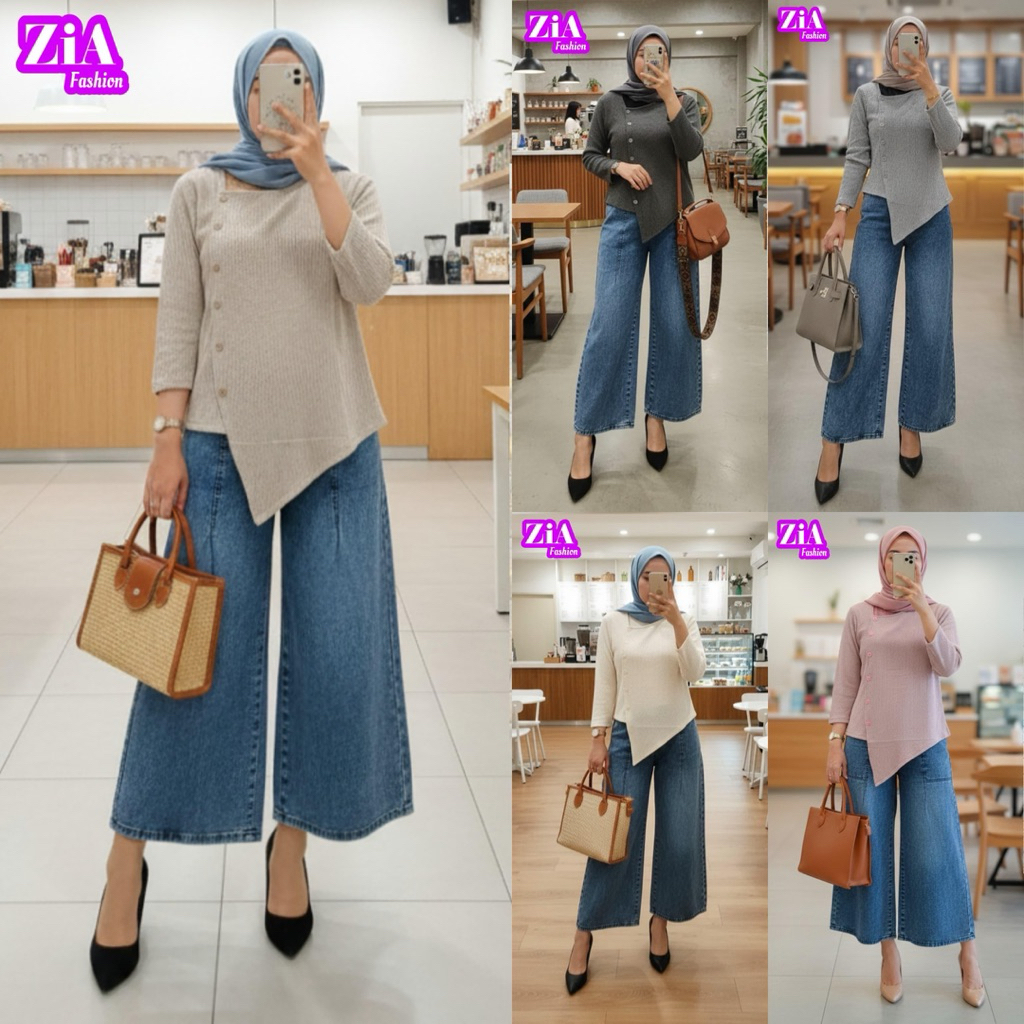 Mira Set Celana Jeans by Zia Realpict