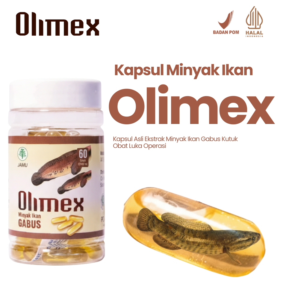 Kapsul Minyak Ikan Gabus | Olimex