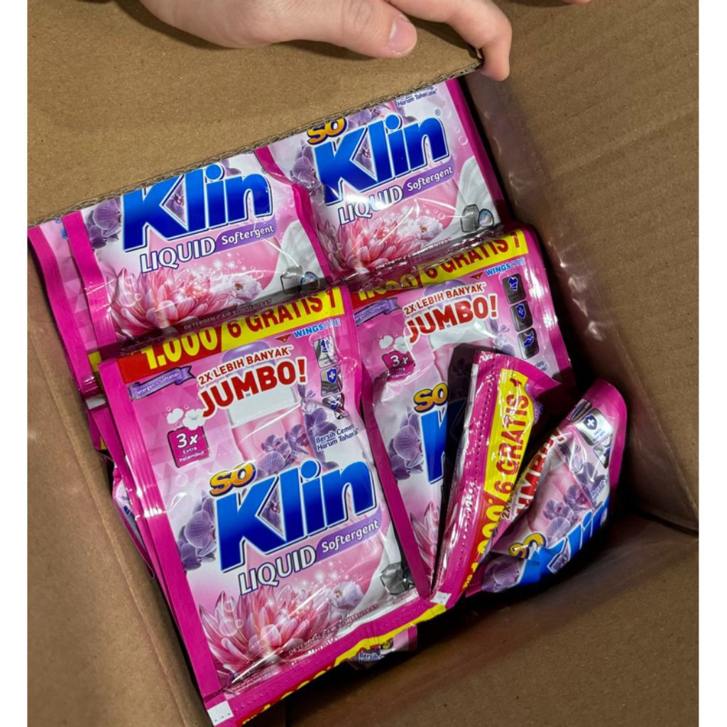 SOKLIN CAIR JUMBO LIQUID 1000 SOKLIN CAIR LIQUID JUMBO / 1 RENCENG ISI 14 SACHET renceng satuan ecer