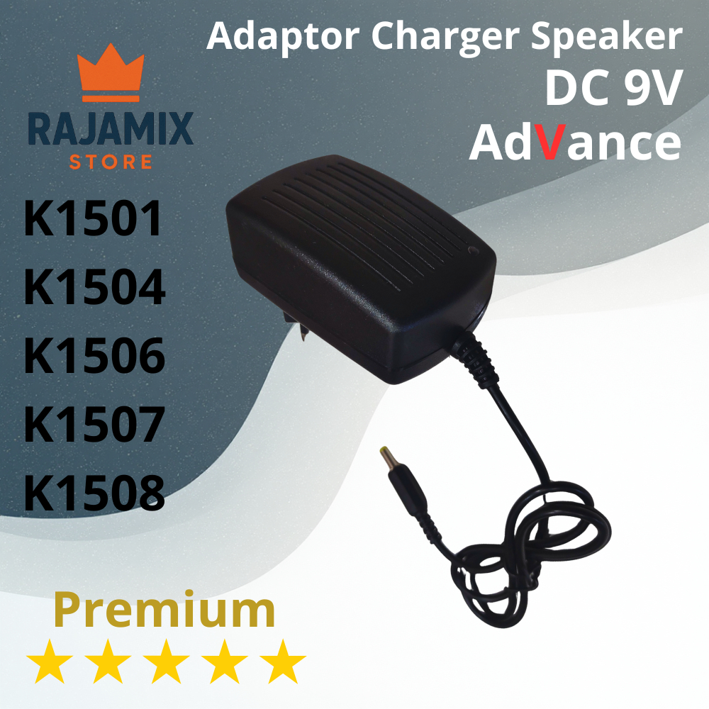 Adaptor Charger Advance DC 9V Ori Premium K1501, K1504, K1506, K1507, K1508 K6D, K8D, K881, K882, K1