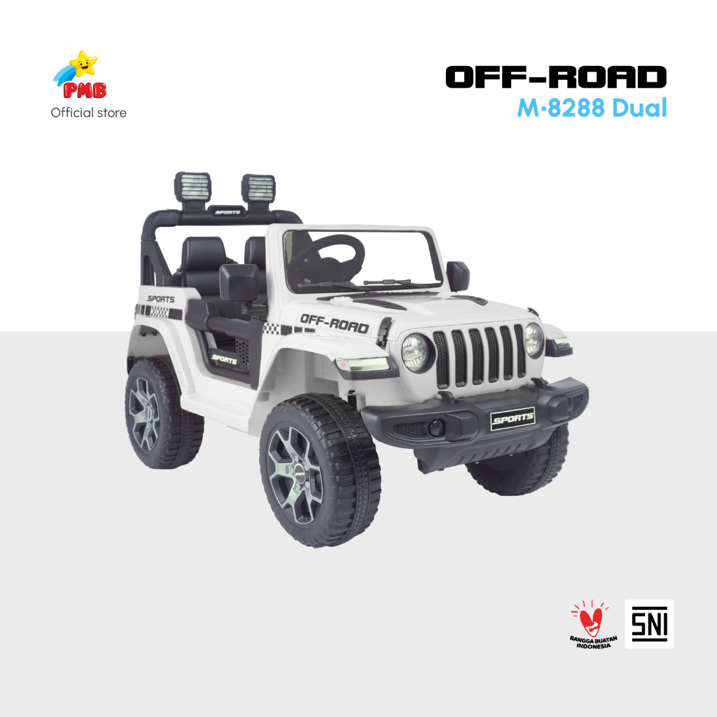 MOBIL AKI JEEP OFF ROAD PMB M288 DUAL BATERAI // MOBIL AKI REMOT DAN MANUAL // MOBIL AKI JEEP 12VOLT