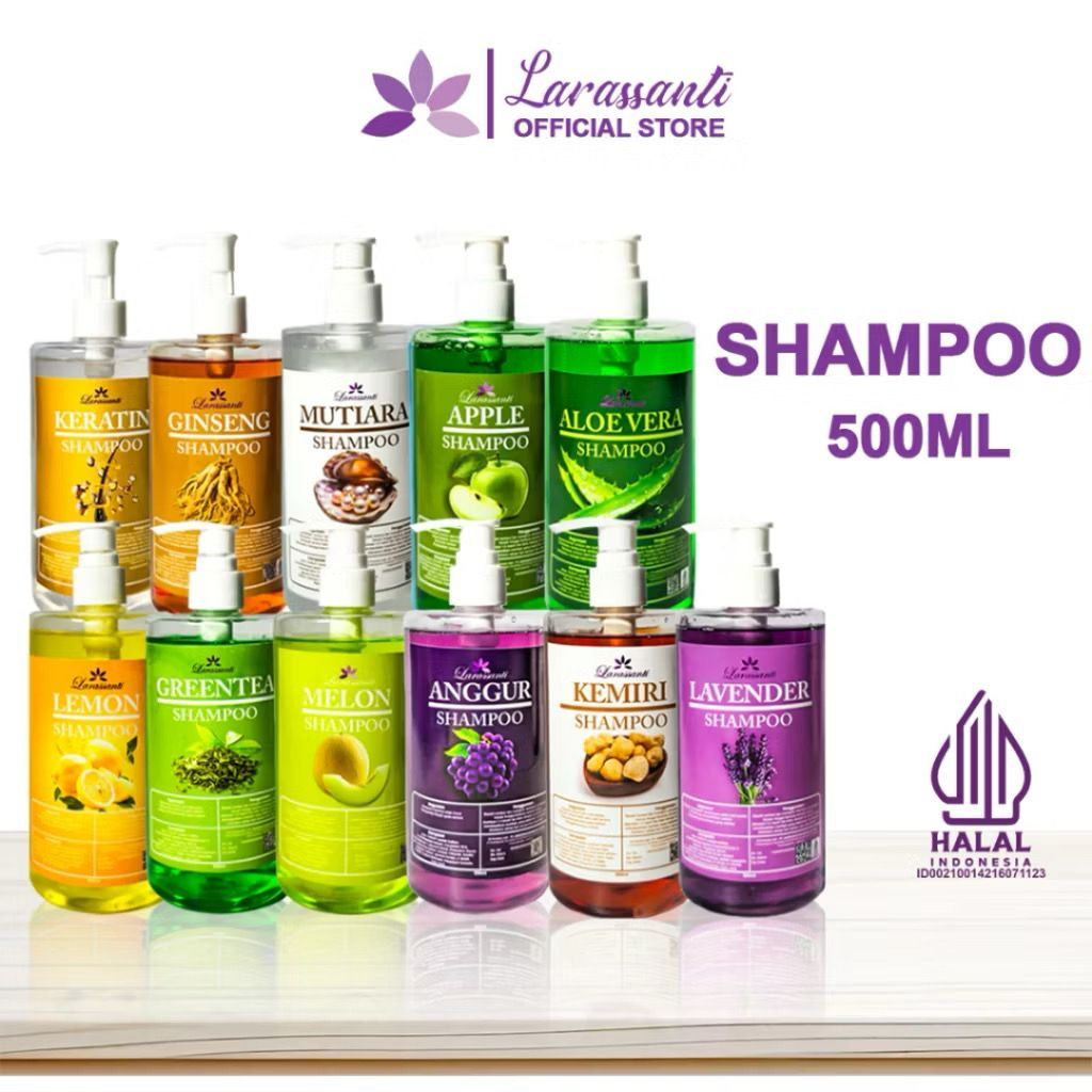 BPOM Shampo Aroma Buah 500ml / Shampo Rambut Ala Salon Anti Ketombe dan Rontok Perawatan Rambut
