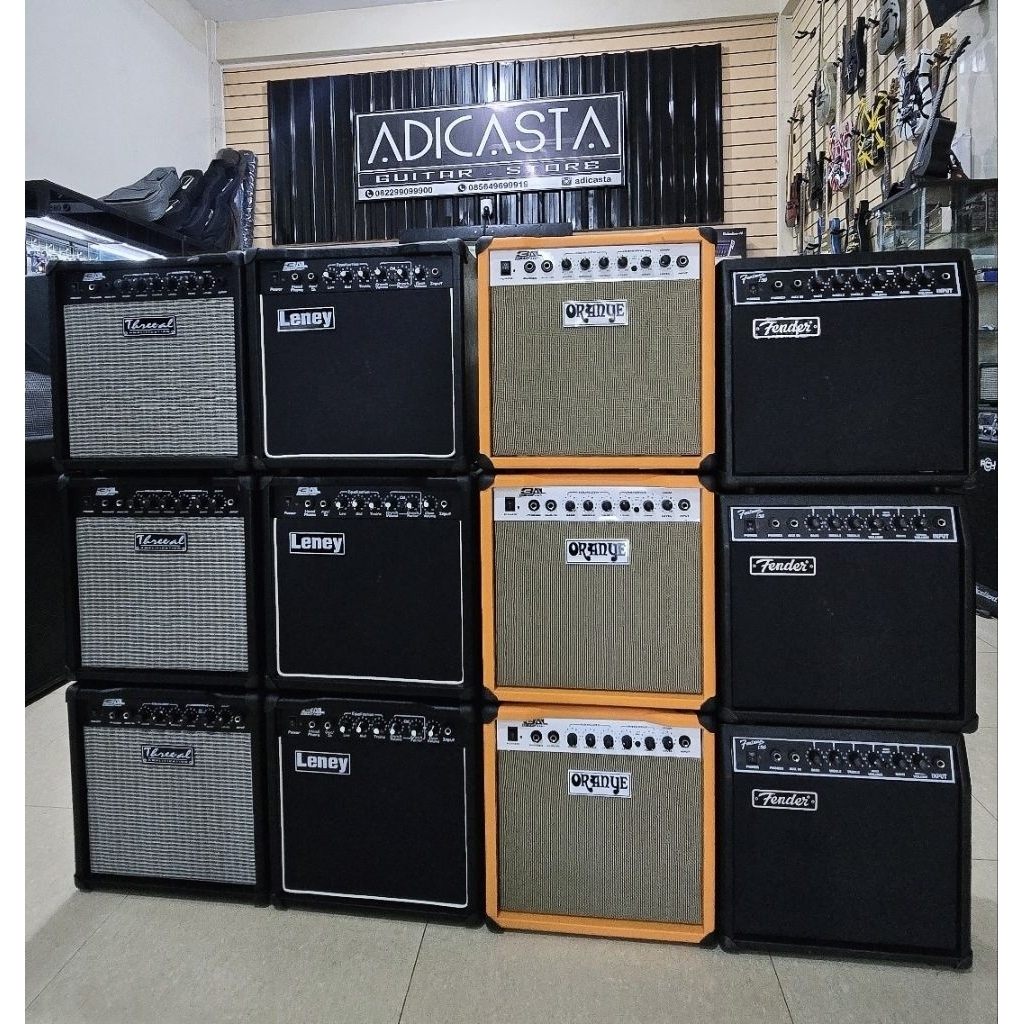 Ampli Gitar 8 inch include Efek Distorsi