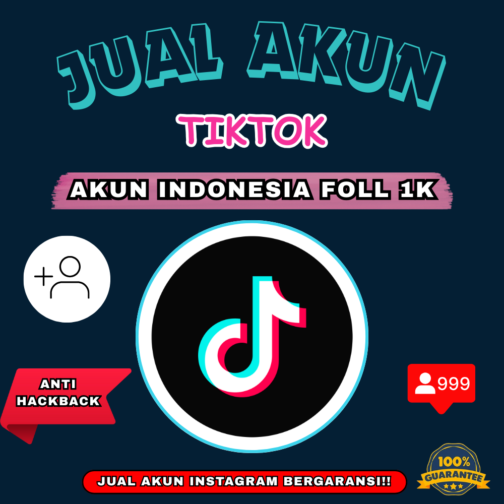 JUAL AKUN TIKTOK FOLLOWERS 1K