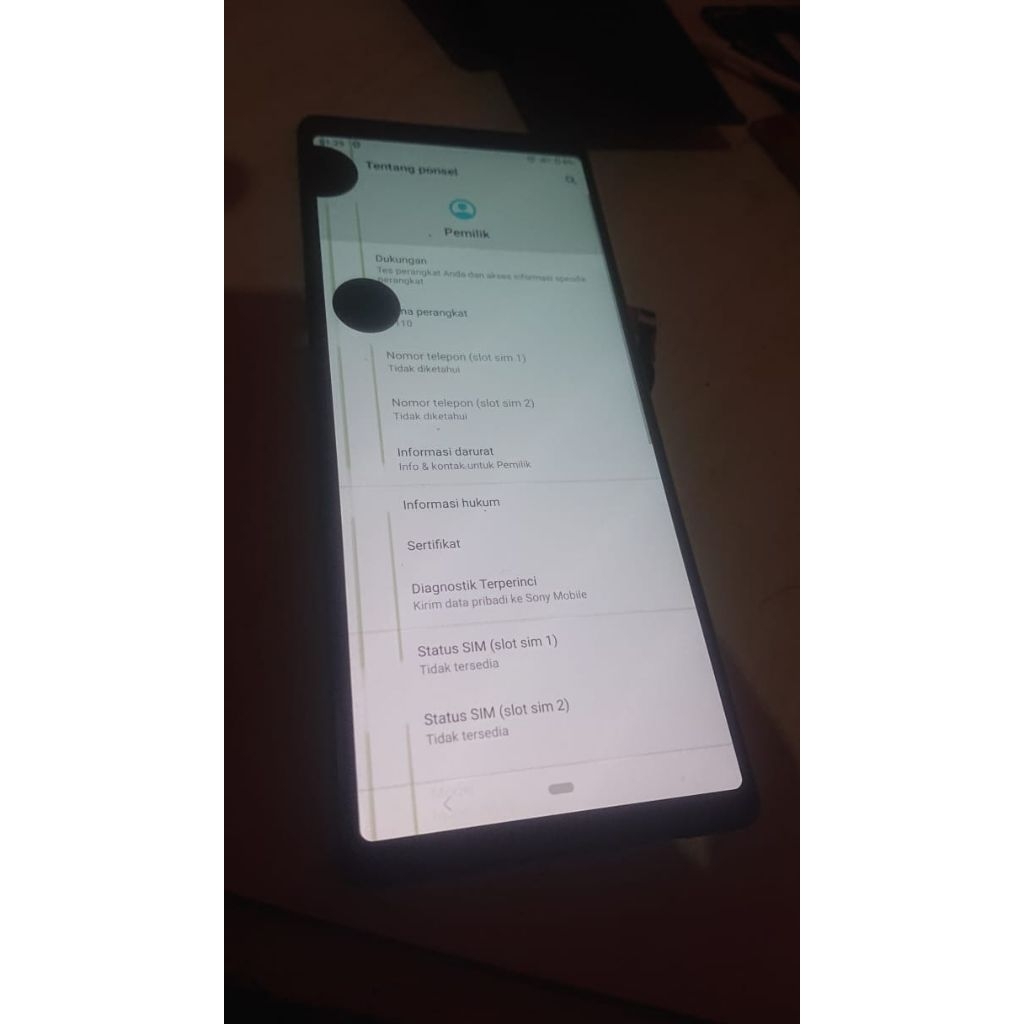 lcd set frame sony xperia 1 minus