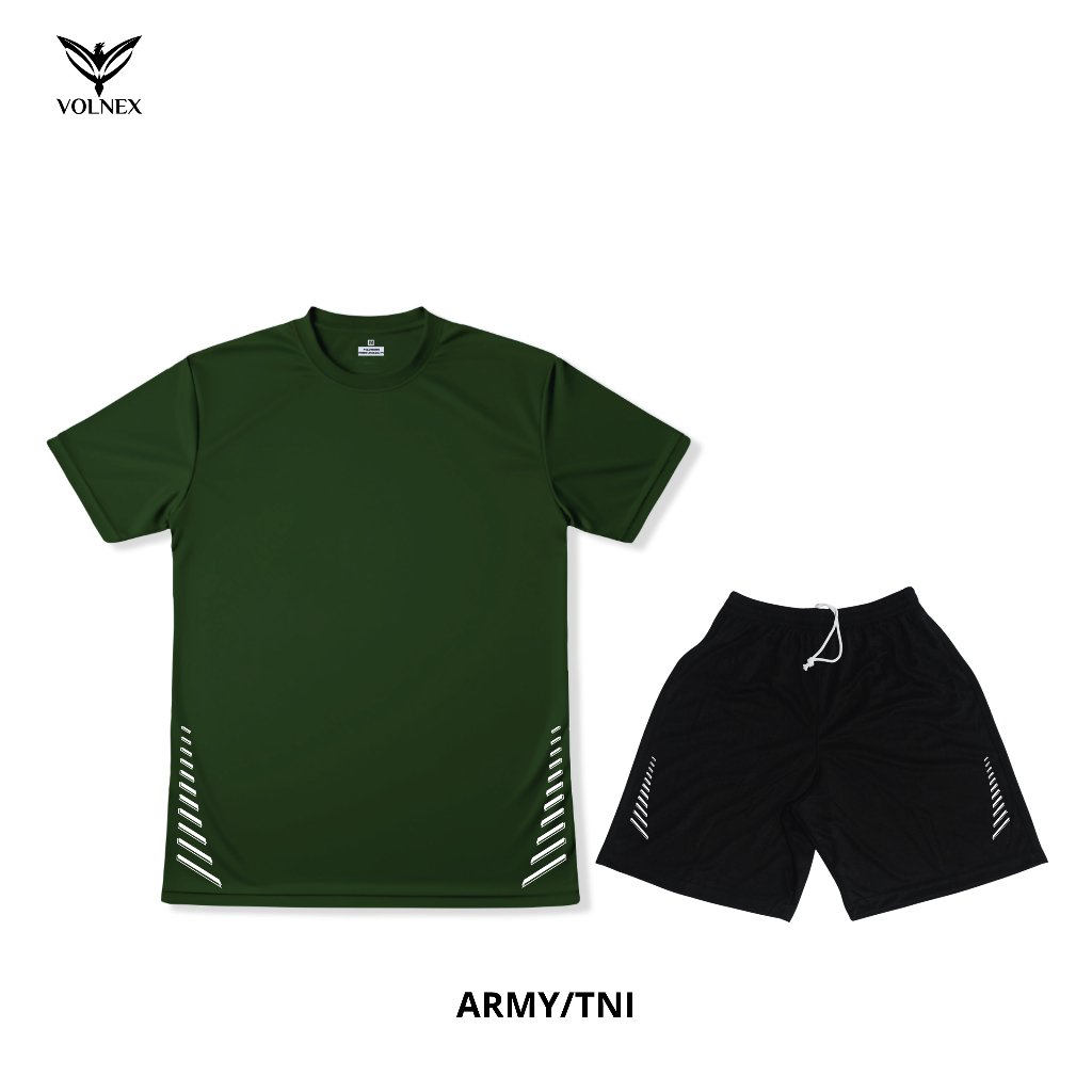 VOLNEX Sport Setelan Olahraga Pria Wanita Dewasa Jersey Dri Fit milano seragam Bola Futsal SET PL020