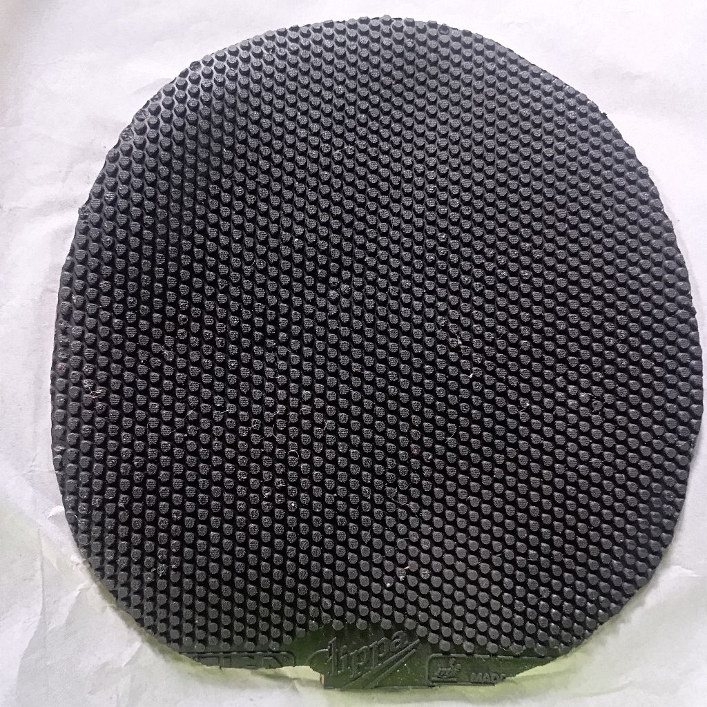 Stiga clippa spon ori 2mm uk. 165x150mm karet bintik serang/pendek tenis meja hitam bekas 85%
