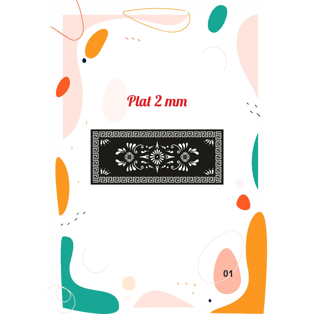 Laser Plat Pagar, Ornamen Pagar, Krawangan, Plat Cnc, Plat Cutting, CNC Laser Cutting, type 01