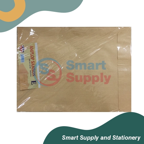 (100 LEMBAR) AMPLOP SAMSON E MAP KERTAS COKLAT BESAR
