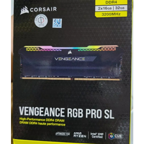RAM Corsair (2X16GB) Vengeance RGB PRO SL 32GB 3200Mhz