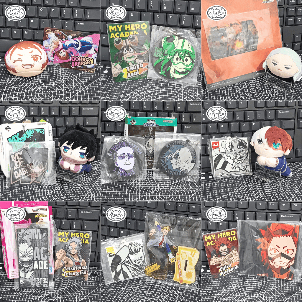 My Hero Academia MHA Boku no Hero Academia Official Merch Card, Hugchara, Mochi, Rubber & Acrylic