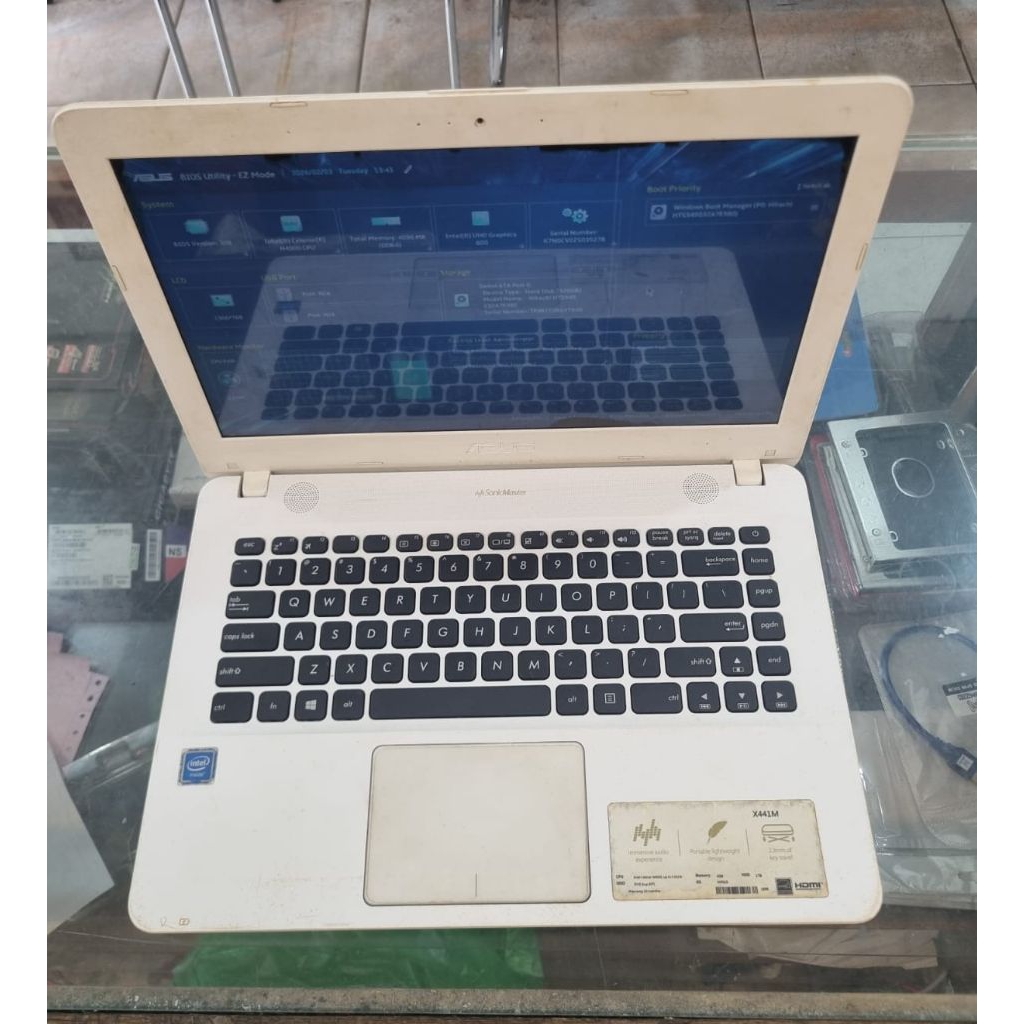 MOTHERBOARD ASUS X441MA. CELERON N4000. ORIGINAL BELUM BEKAS REPAIR.