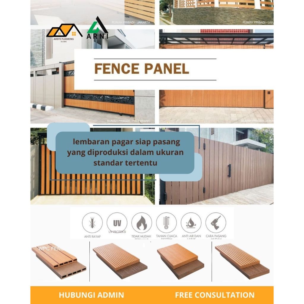 WPC Pagar Minimalis Woodplank|Pagar Modern