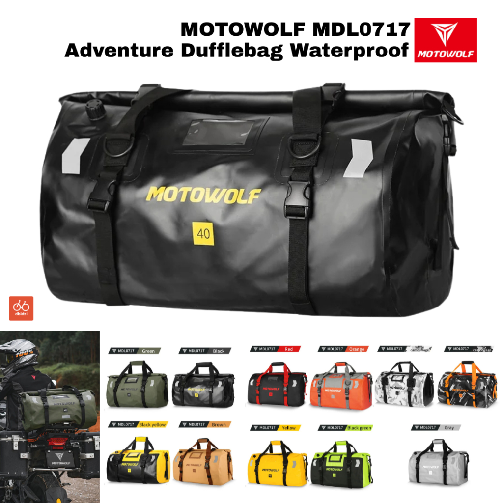 Motowolf MDL0717 Travel Duffle Bag Waterproof Moto Camping Tas Waterproof Motor Touring 0717