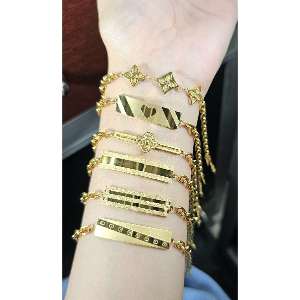 gelang plat titanium, gelang plat, gelang dewasa