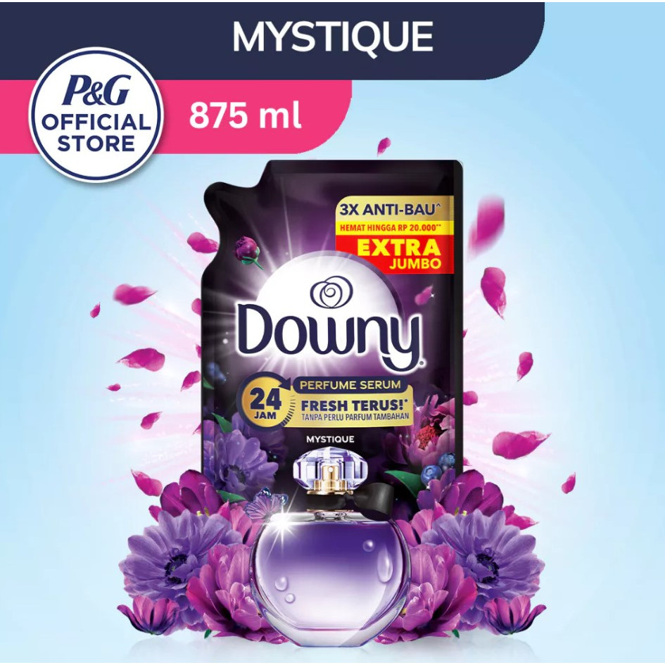 Downy Pelembut dan Pewangi Pakaian Konsentrat Mystique Botol 900 ml