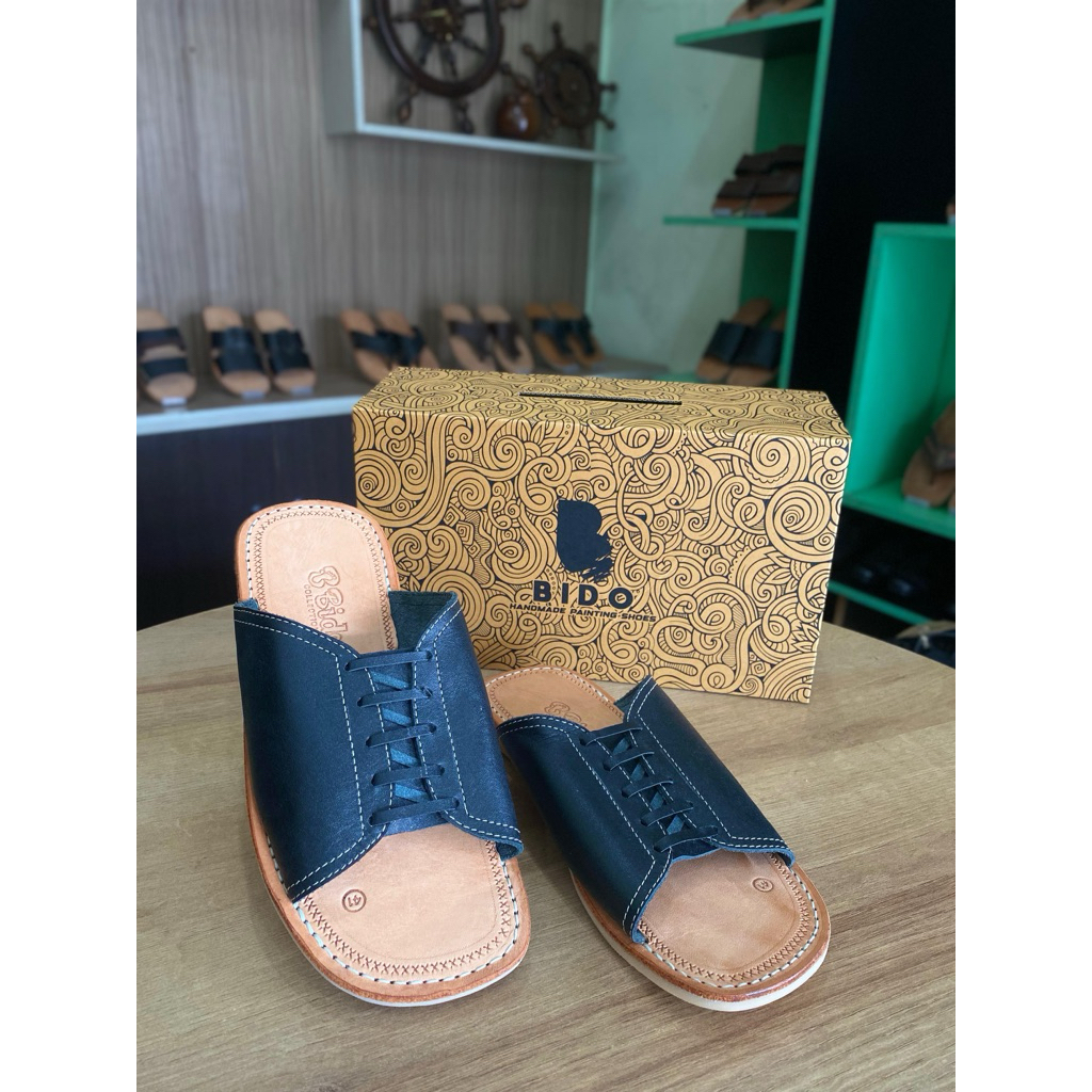 Termurah Sandal Kulit Pria Tarumpah Bido Model Kokop ZigZag