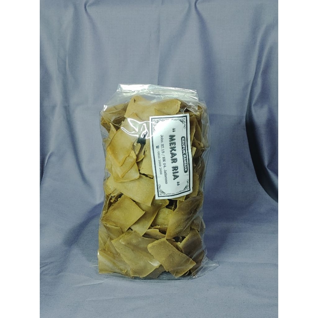 kerupuk rambak mentah cap mekar sari 500gram