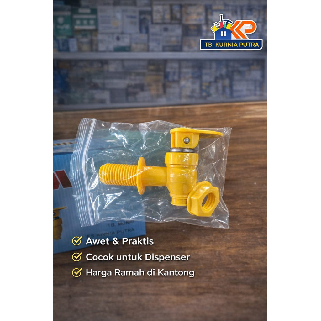 Kran Dispenser Air Plastik MOKITO – Kran Galon / Kran Jerigen Anti Bocor