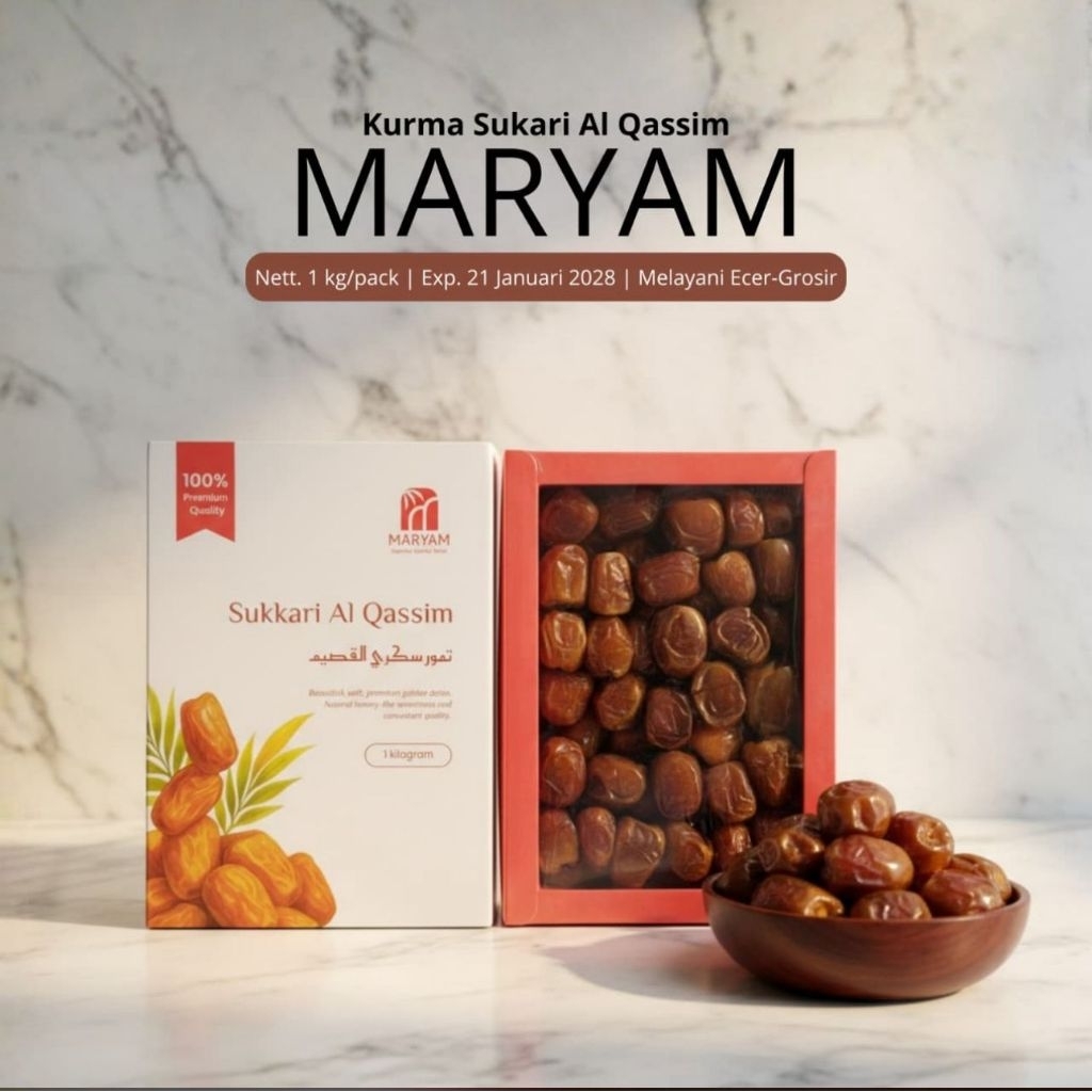 KURMA SUKKARI MARYAM / SUKKARI QOSIM / KURMA SUKARI 1 kg / KURMA SUKARI QOSIM
