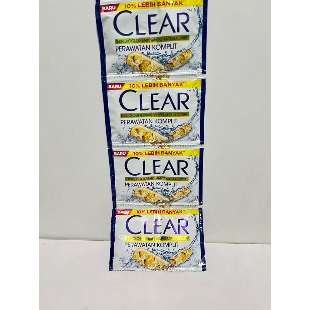 CLEAR Shampoo Sachet 1 Renceng Isi 24