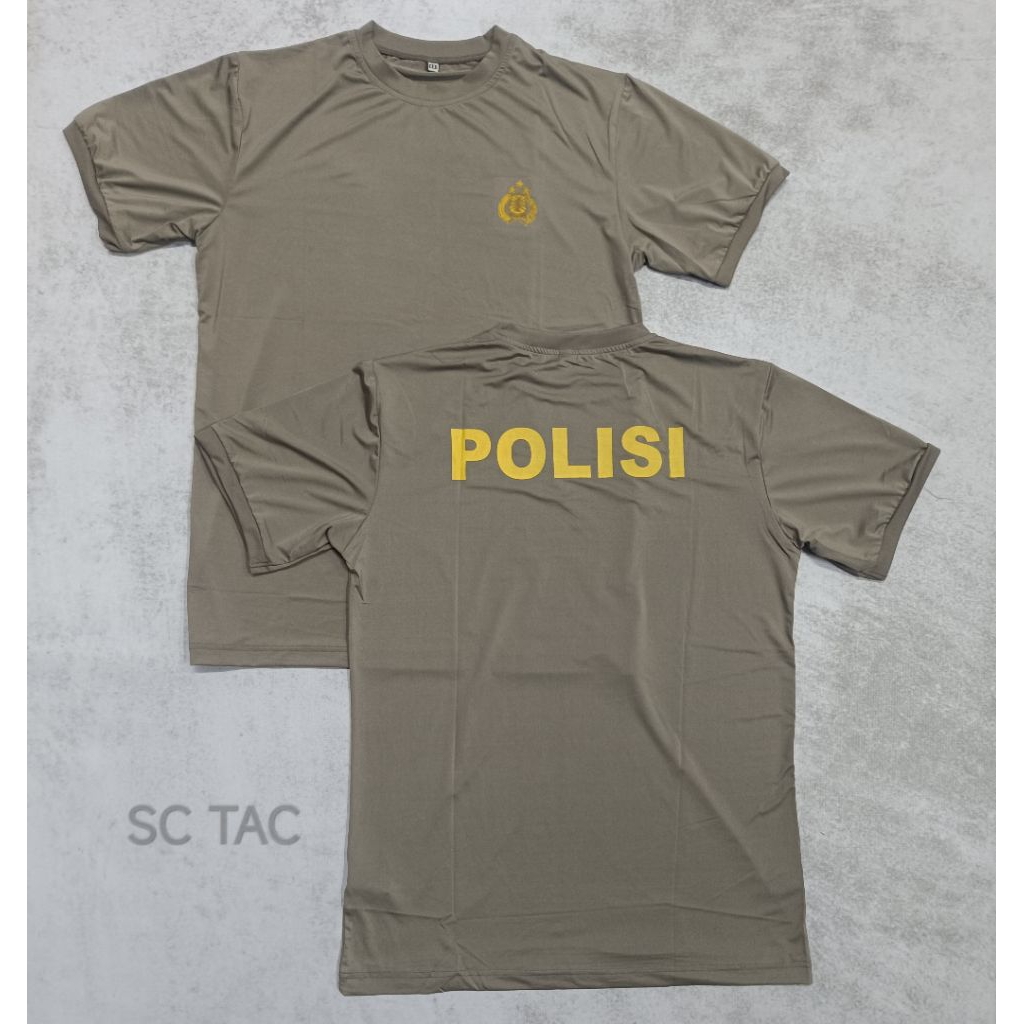 Kaos SPANDEK Coklat Jatah POLRI 2025/Kaos Dalam SPANDEK POLRI