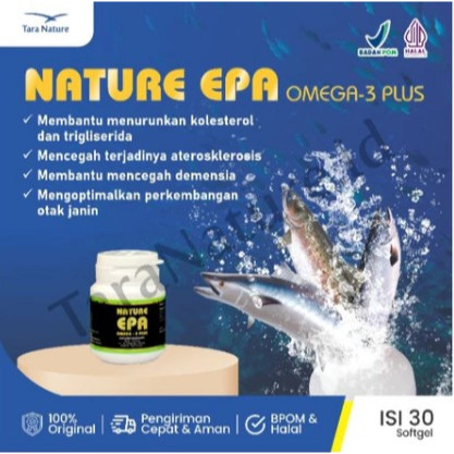 Nature EPA Minyak Ikan Omega 3 untuk Dewasa dan Lansia