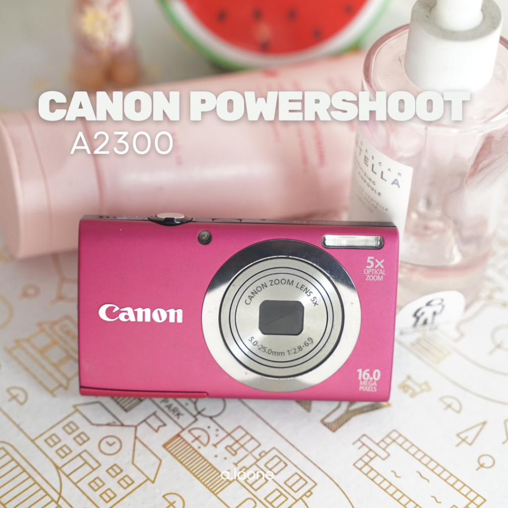 CANON POWERSHOT A2300 KAMERA PINK — DIGICAM HITAM ELEGAN & SIMPLE