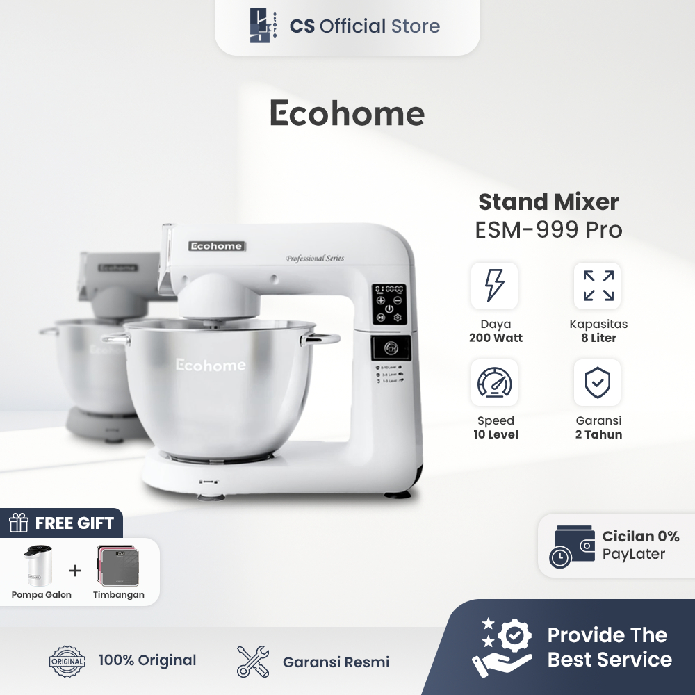 Ecohome Stand Mixer Professional Series ESM-999 Pro | Stand Mixer Ecohome Profesional ESM 999 PRO
