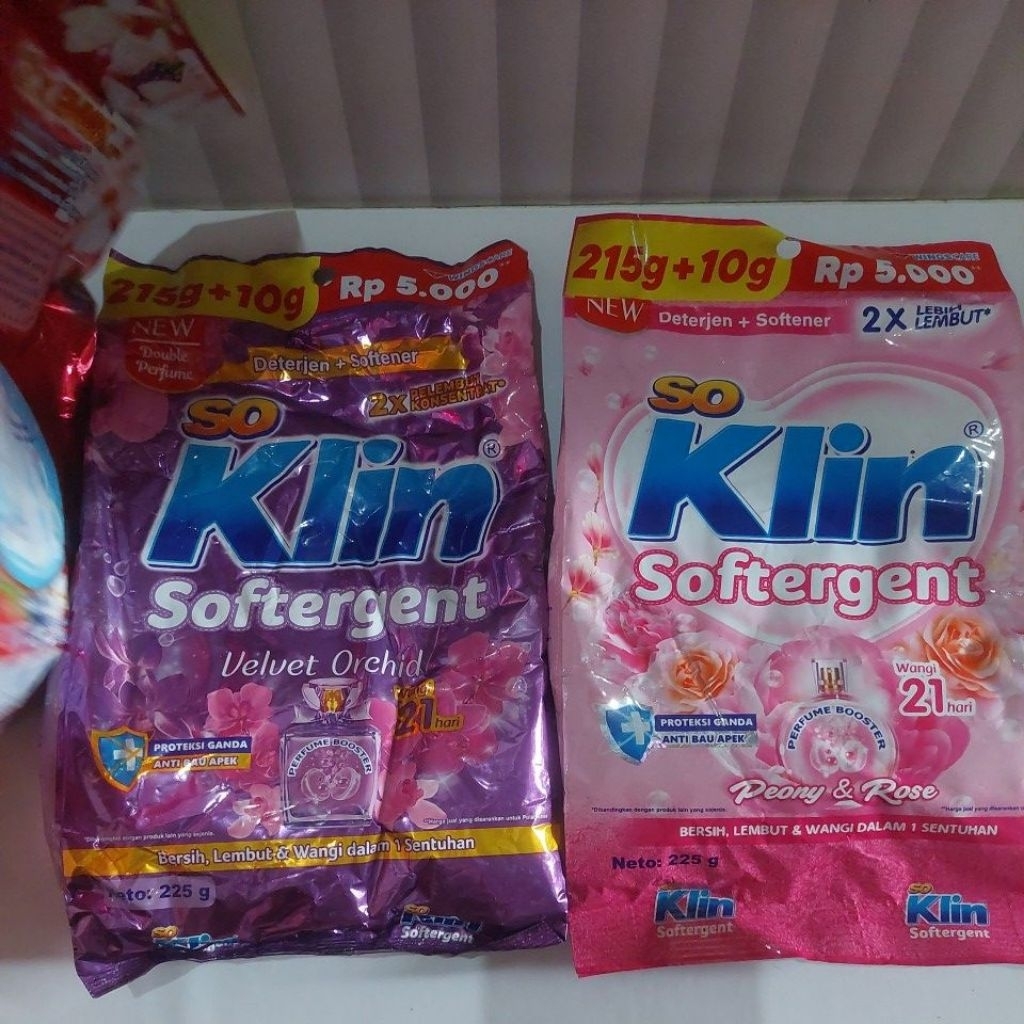 Deterjen bubuk soklin softergent 225g - soklin 5000