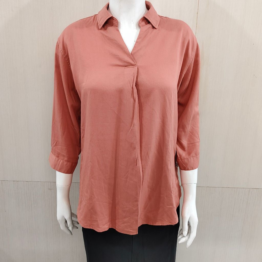 REMIX by cardinal BLOUSE / KEMEJA WANITA LENGAN PANJANG POLOS REMIX RKTC148J