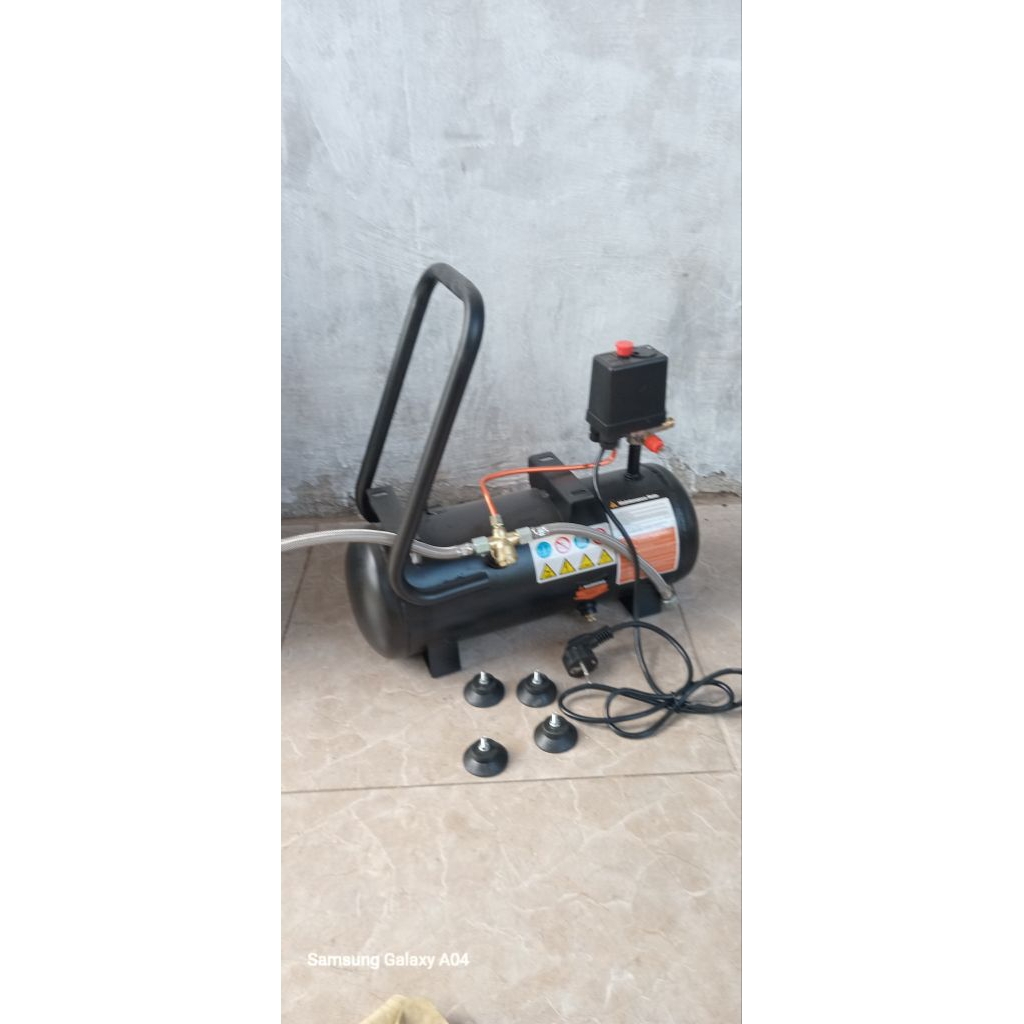 tabung kompresor oilless double pipa check valve