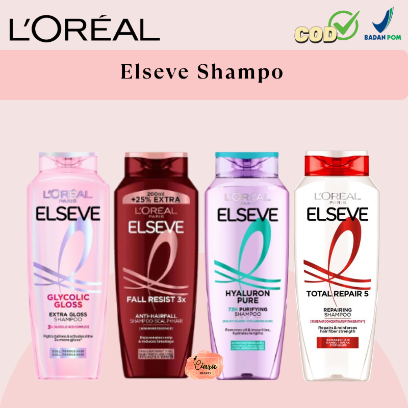 L'oreal Paris Elseve Shampo 200ml / Loreal Conditioner