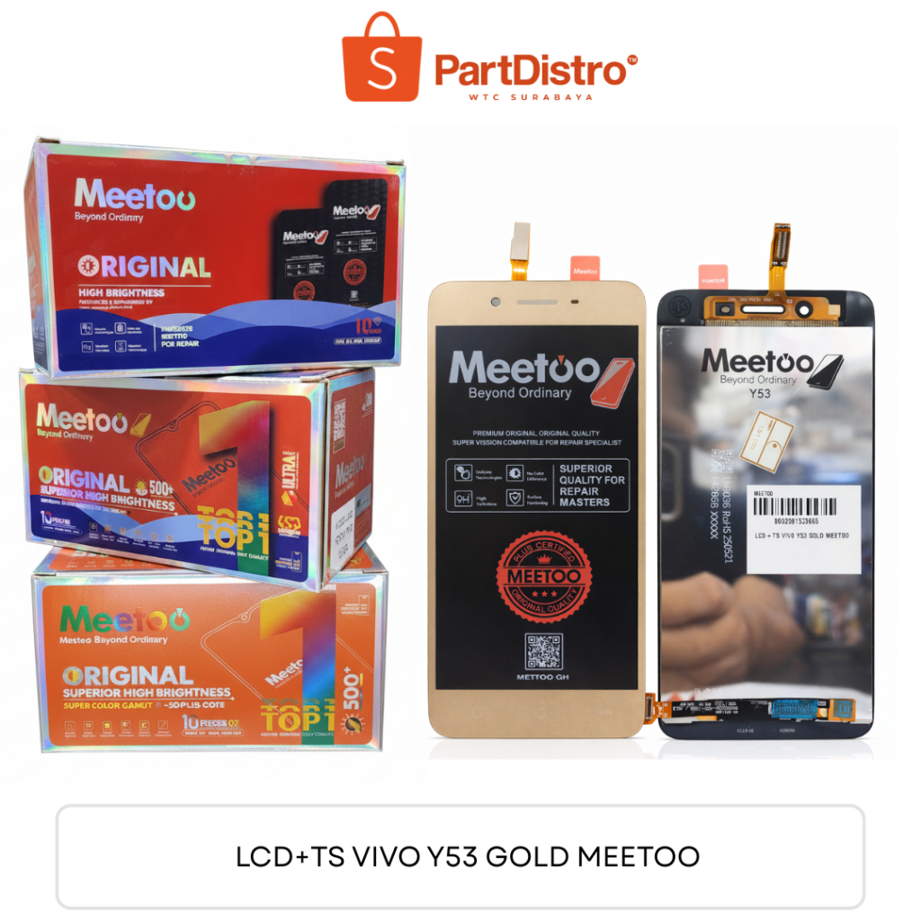 LCD+TS VIVO Y53 GOLD MEETOO