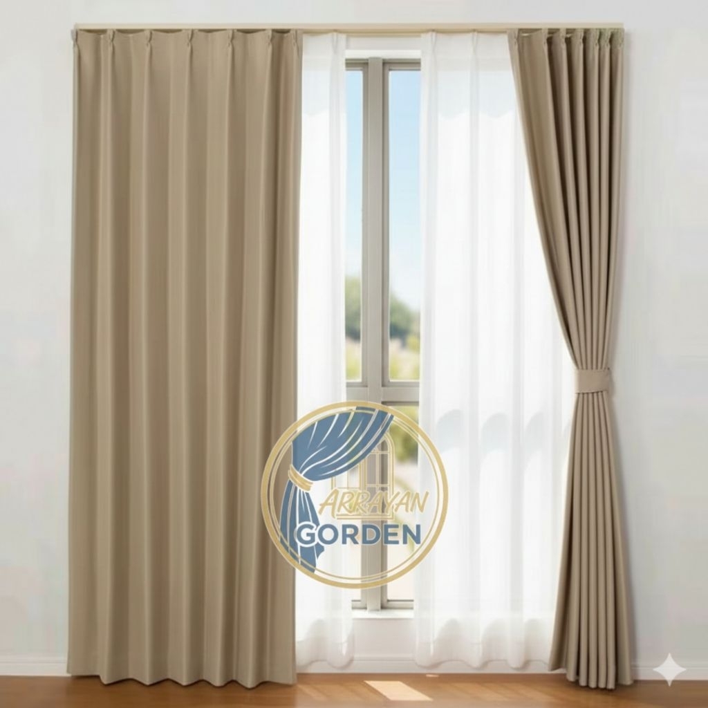 Gorden Blackout Model Plisket Cantolan Kawat S,Gorden Blackout Import Termurah