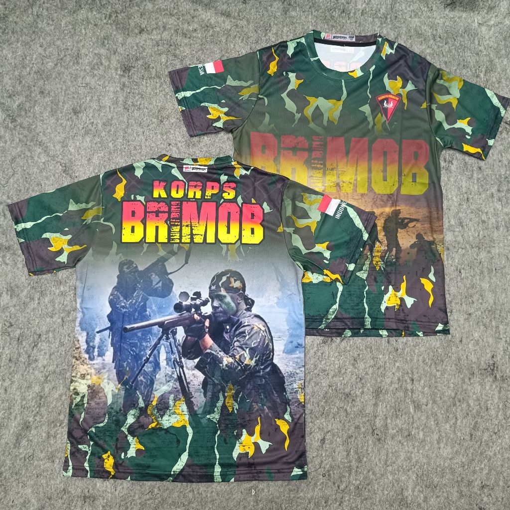 Kaos Jersey BRIMOB Loreng GEN 1 Premium / Jersey BRIMOB Loreng Premium