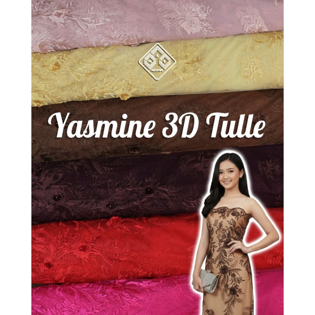 [NEWEST ARRIVAL] YASMINE LIONNA VIRENZE ANASTASIA ALESSIA 3D  MULTITONE TULLE GARDEN TULLE EMBORDIER