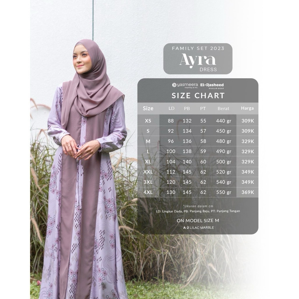 Preloved Zizara Yasmeera Dress Khimar Scarf