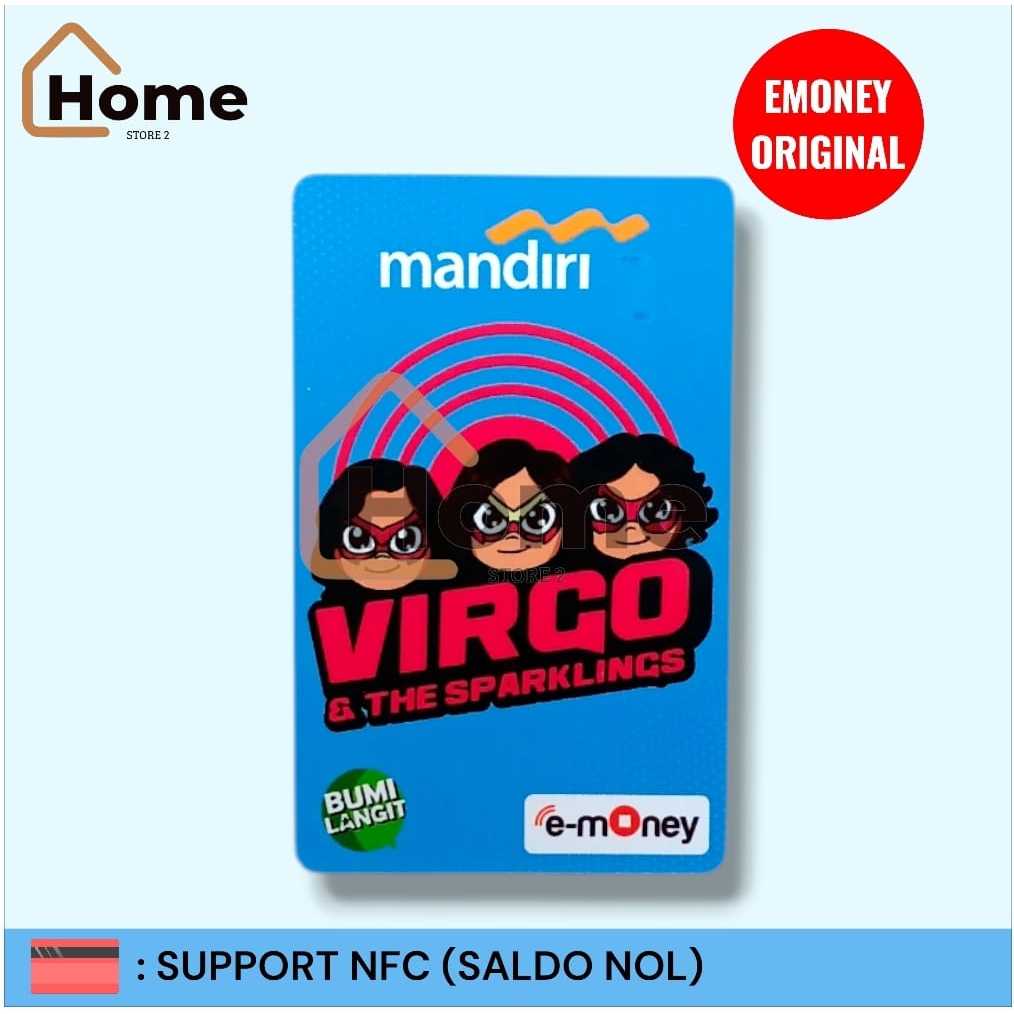 KARTU ETOLL EMONEY MANDIRI ORIGINAL - BUMI LANGIT [BLUE]