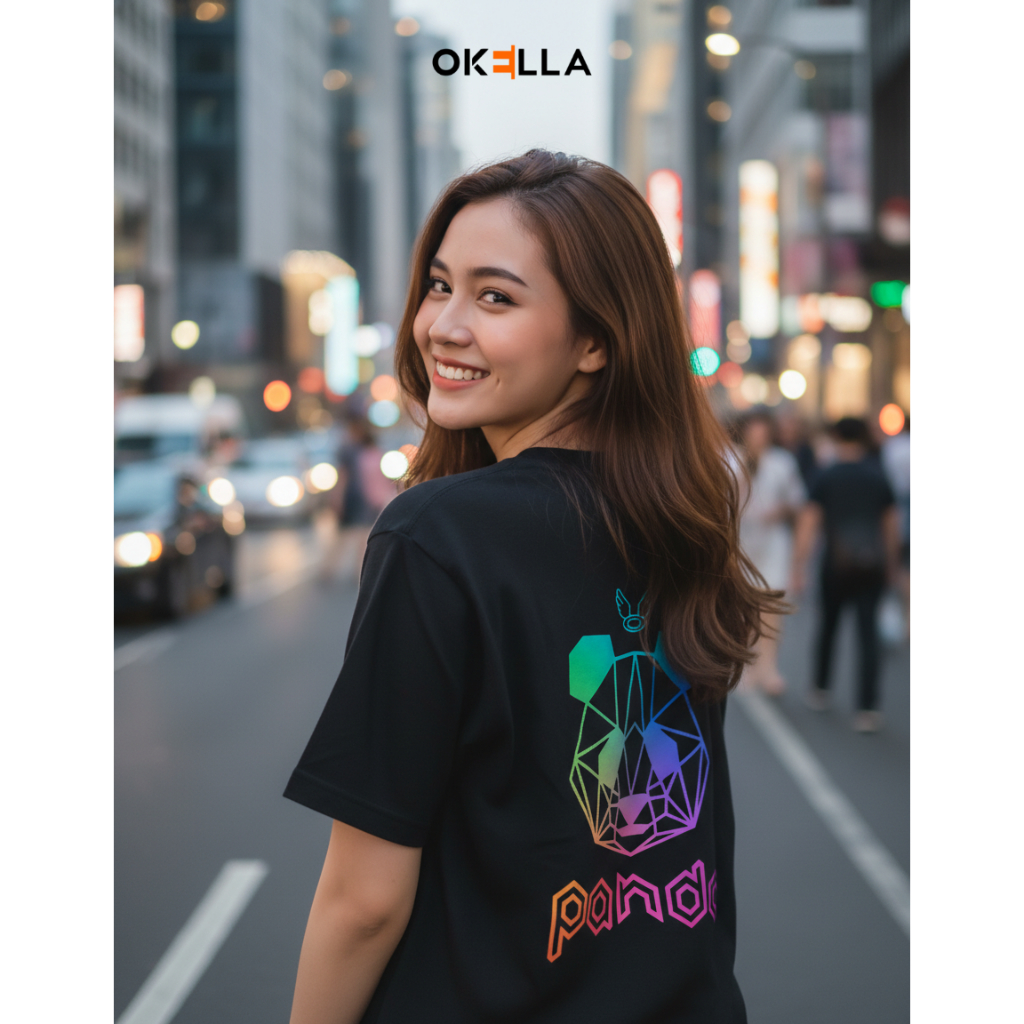 OKELLA KAOS DJ PANDA KATUN DISTRO ORIGINAL BAJU PRIA DAN WANITA UNISEX