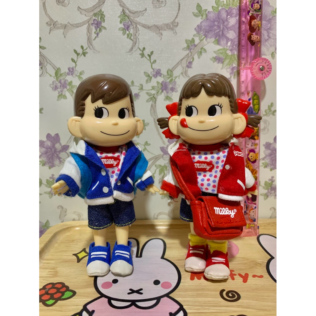 Boneka Sepasang Peko dan Poko Chan Set Uniform Kostum ( hard toys )