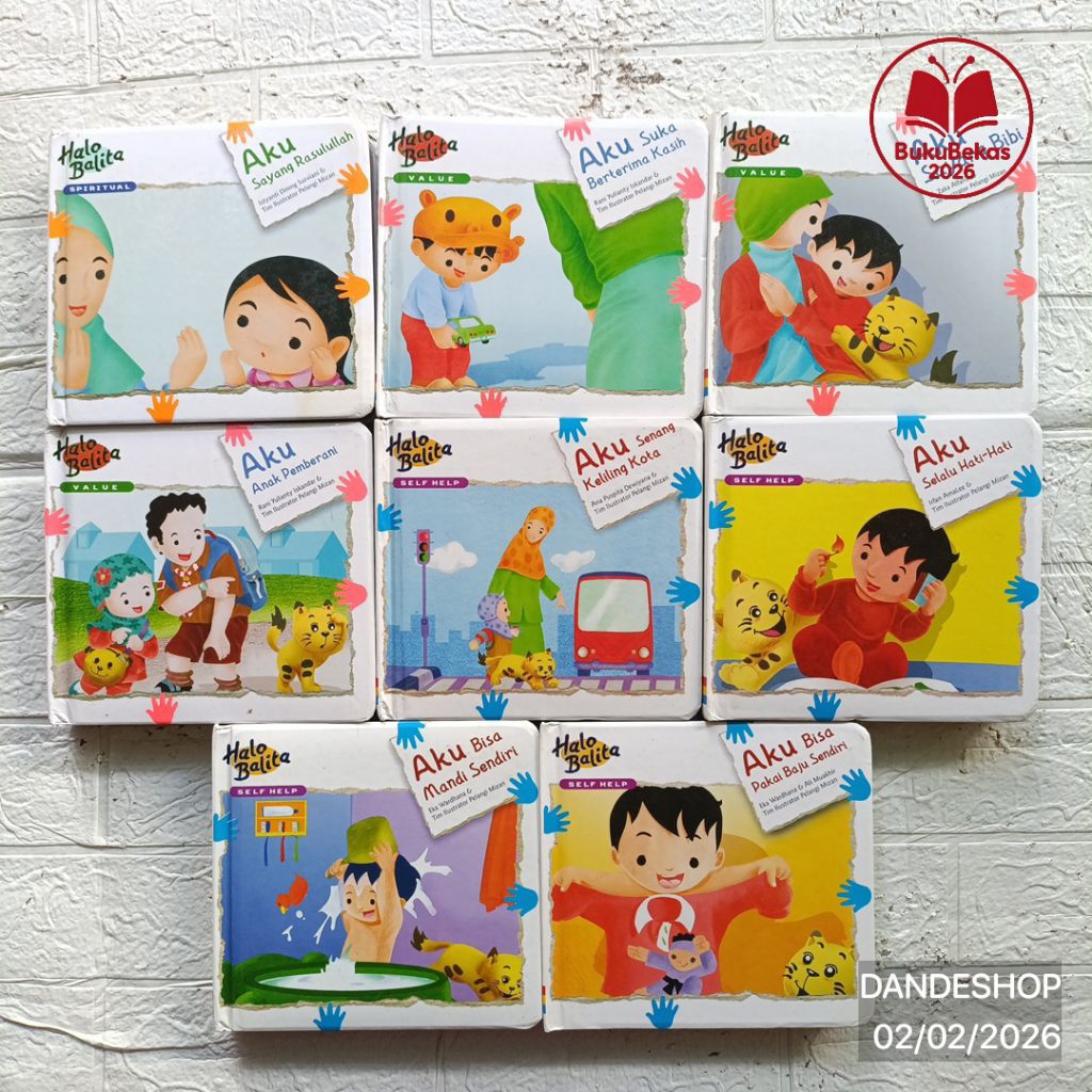 Halo Balita - BOARDBOOK - Buku Cerita Anak Bekas Preloved