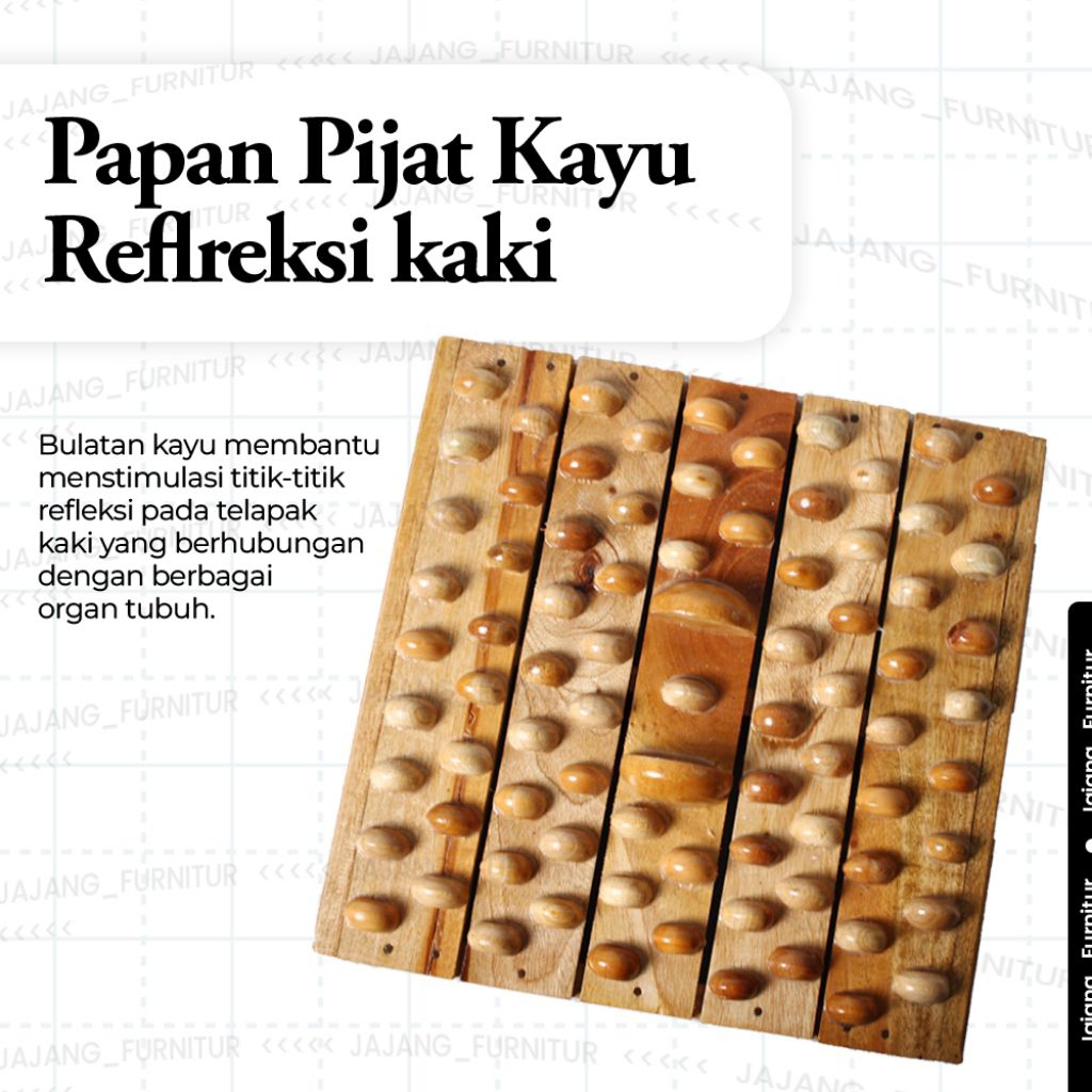 PAPAN PIJAT KAYU REFLEKSI KAKI/TERAPI KAKI