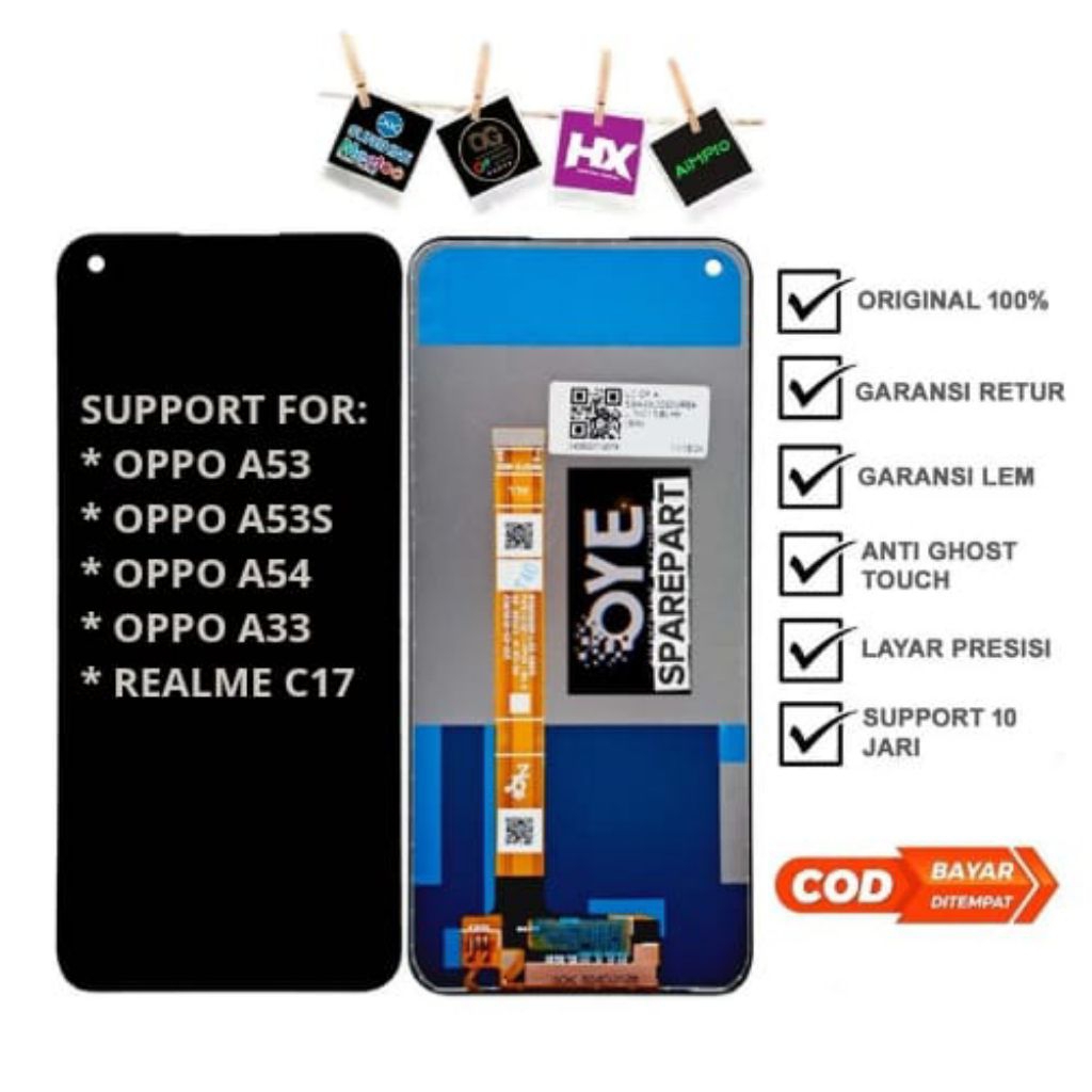 LCD OPPO A53/OPPO A53S/OPPO A54/OPPO A33/REALME C17