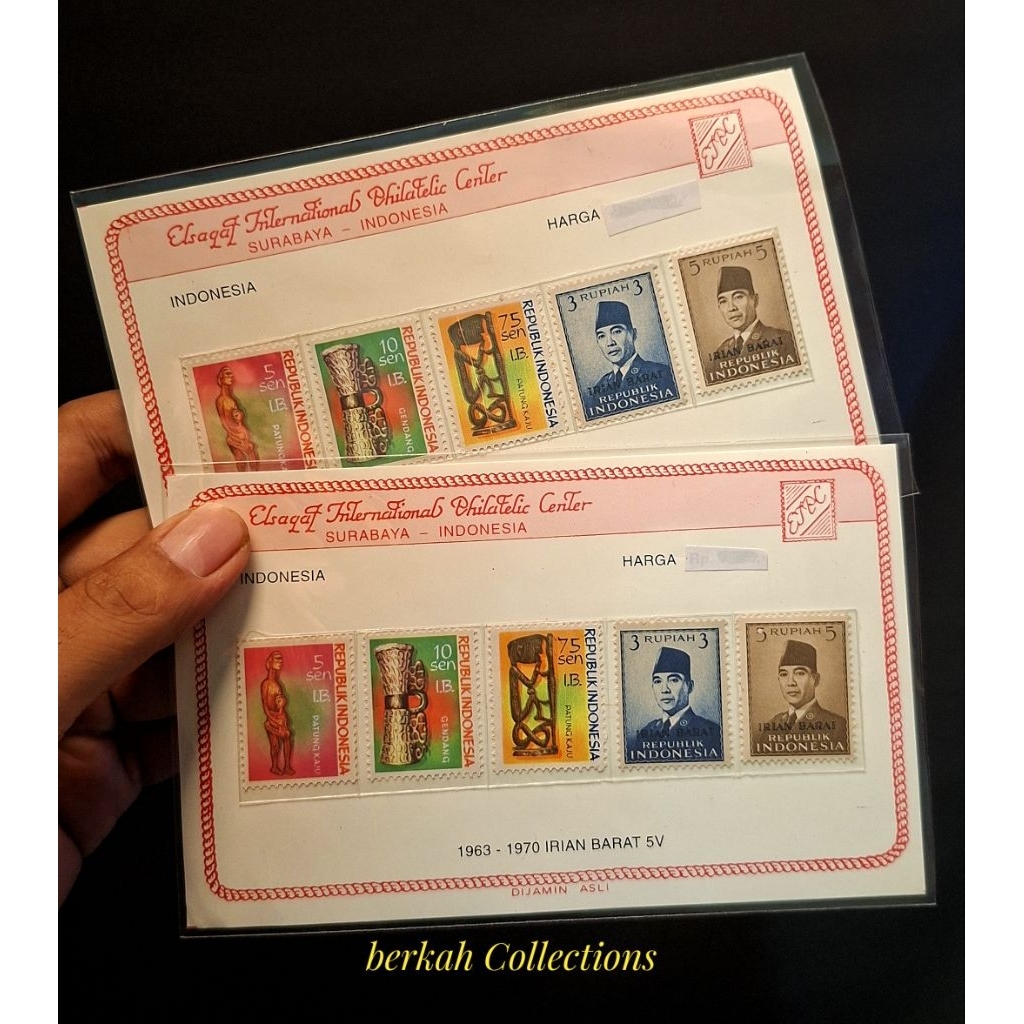 prangko set irian barat tahun 1963 - 1970