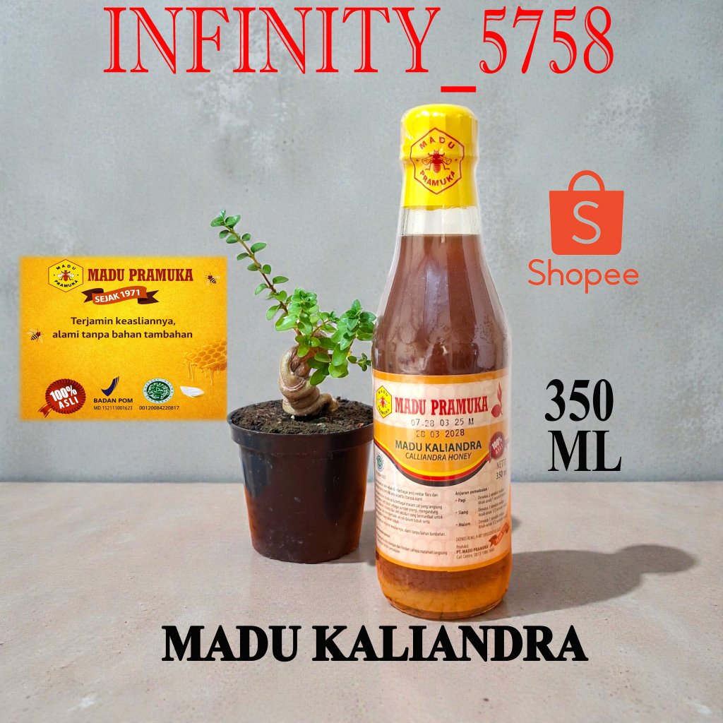MADU PRAMUKA MADU KALIANDRA 350 ML (MADU ASLI)